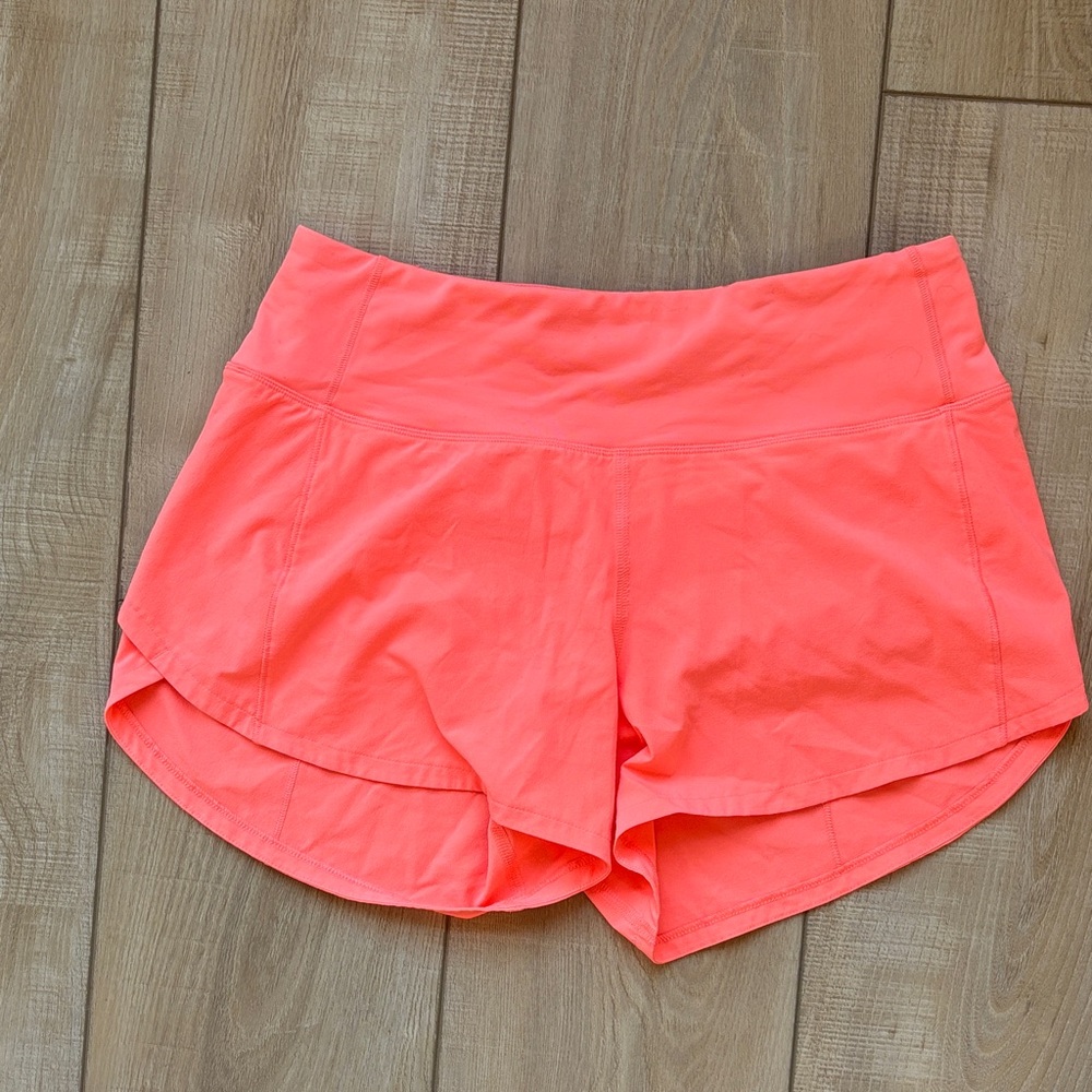 Lululemon Athletica Coral Athletic Shorts